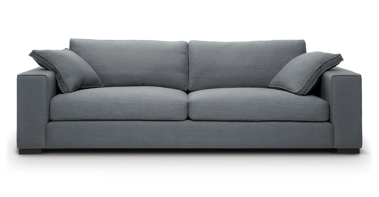 Article Sitka sofa in Thunder Gray fabric with clean modern lines