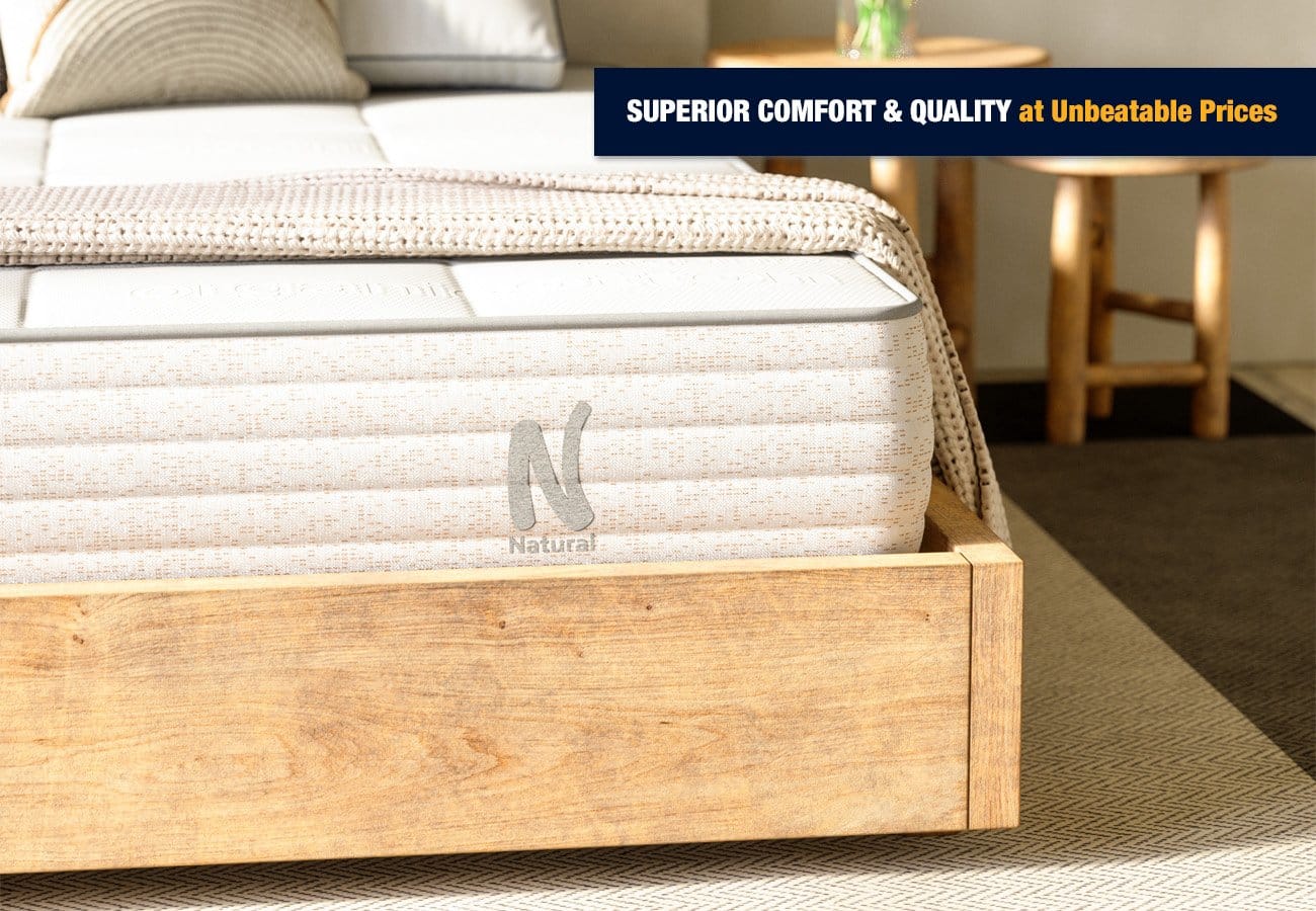 Nolah Natural 11 inch organic hybrid mattress with GOTS certified cotton and Talalay latex layers