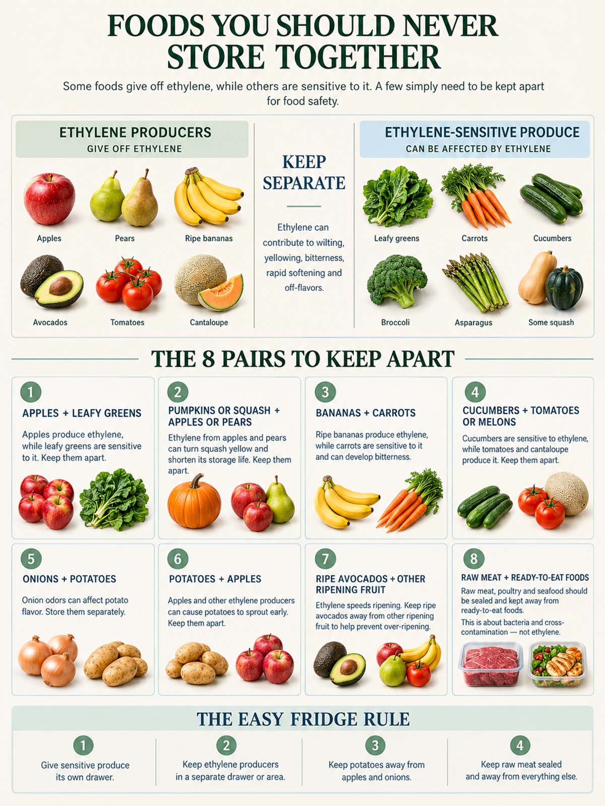 infographic of the foods